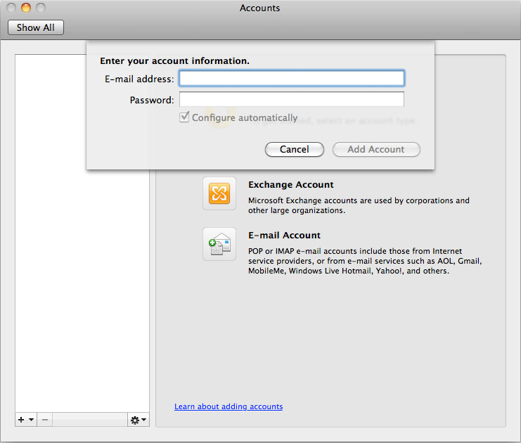 gmail server settings for outlook mac
